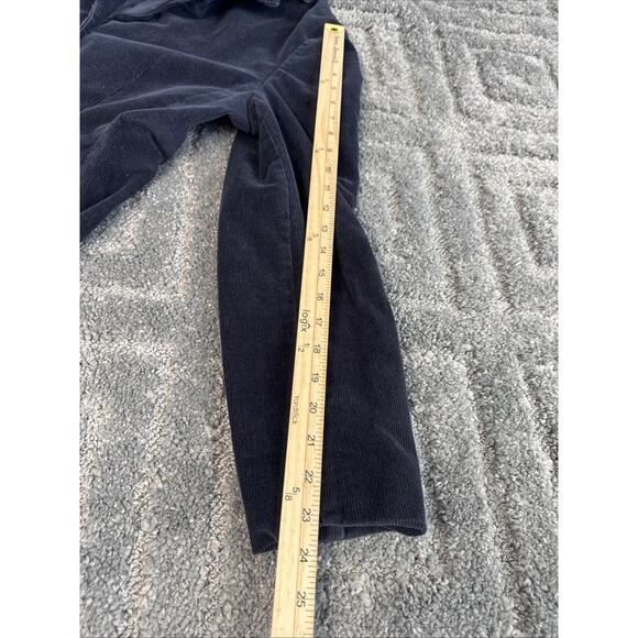 LL Bean Corduroy Blazer Jacket Womens 14 Reg Navy 3 Button - Picture 10 of 10